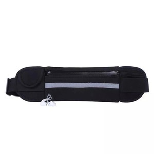 Ceinture de sport de soutien de la taille en polyester/nylon réglable, légère, imperméable et respirante OEM/ODM Fermeture éclair Essentials - Product Image 2