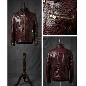 Chaqueta de Cuero Vacuno Repujado de Primera Calidad, Logotipo Frontal, Construcción Duradera, Textura Refinada, Chaqueta de Invierno Ligera y Ecológica para Hombre - Product Image 6