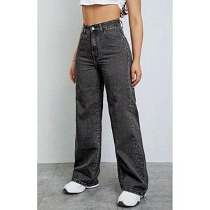 Jean en denim gris vintage ample et stylé pour femme, écologique, tendance, décontracté, coupe ample, streetwear, tailles 26-40 - Product Image 3