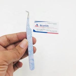 คีมหนีบขนตาปลายแหลมแบบมืออาชีพแหนบสเตนเลส90องศาสองโทนสีทนทาน - Product Image 4