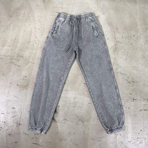 Pantalones de chándal de lana de algodón ligero de alta calidad Unisex, de talla grande, informales, transpirables, con cierre de cordón para invierno para hombres - Product Image 4