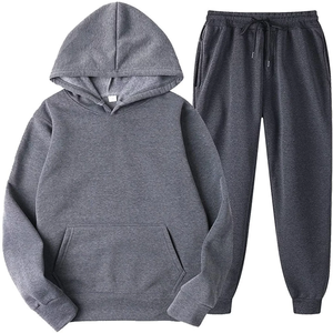 Conjunto Deportivo Personalizado con Logotipo para Hombre, Sudadera con Capucha, Poliéster/Algodón, Felpa, Estilo Vintage, 2 Piezas, Lavado Ácido, Transpirable y Resistente - Product Image 4