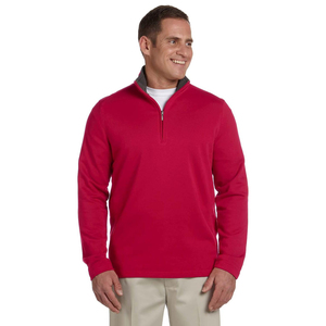 Custom Logo Screen Print Half Zip Sweatshirts Hoodies <b>Fleece</b> Quarter Zip Up Pullover <b>Sweaters</b> Manufacturers - Product Image 1