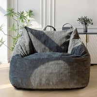 Sillón Puff Moderno YOBO con Asa y Funda Extraíble para Adolescentes, Sala de Estar, Juegos, Lectura y Relajación