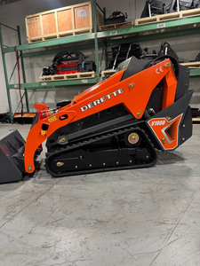 Minicargadora de orugas XC1100 usada de 25Hp con motor diésel, con accesorio de cuchilla angular, certificación CE EPA, cargadora compacta de orugas. - Product Image 2