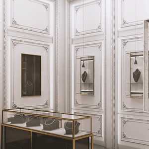 Étagère de présentation, présentoir à bijoux, comptoir d'accueil, vitrine, présentoir en métal pour magasin de détail, étagère, mobilier commercial - Product Image 3