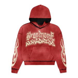 Conjuntos Deportivos de Invierno para Hombre, Talla Grande, Ecológicos, con Logotipo Personalizado, Sudadera Moderna con Corte Acampanado, 100% Algodón - Product Image 4