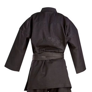 Uniformes de Karate para niños, adultos, entrenamiento de artes marciales, mezcla de algodón Gi con cinturón, uniforme de Karate ligero - Product Image 5