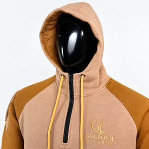 Men's Color Block Tracksuit <b>Zip</b> Hoodie <b>Jogger</b> Pants Casual Sportswear Custom Logo Set 3D Embroidery Winter Polyester/Cotton Side - Product Image 3