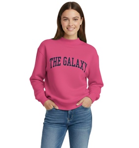 Sweat-shirt à col montant en polaire écologique pour femme, manches longues, design personnalisable, option de logo sur le devant, pour l'automne/l'hiver - Product Image 1