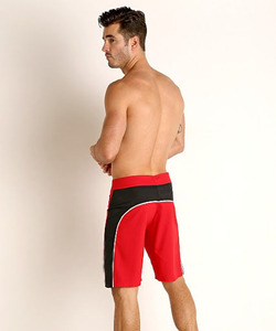 Custom Sublimated Swim <b>Men</b> Quick Dry Swim Beach <b>Shorts</b> <b>with</b> Compression Liner <b>Zipper</b> <b>Pocket</b> - Product Image 4