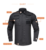 Ensemble uniforme de chasse camouflage pour homme, manches longues, respirant, en polyester, prêt à être expédié pour la saison printanière