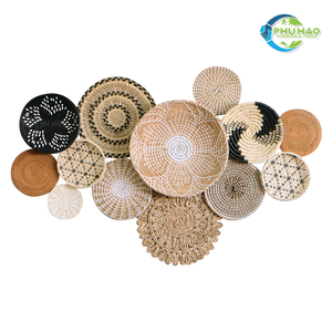 ¡Tendencia caliente! Cesta colgante de pared tejida de alta calidad vietnamita, decoración ambiental, jacinto de agua de serenidad para un hogar tranquilo - Product Image 2