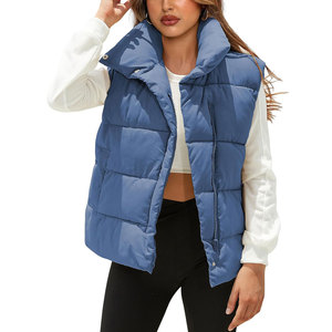 Gilet matelassé pour femmes, veste sans manches isolée pour l'hiver, vêtements d'extérieur pour femmes, conception personnalisée, fourniture d'usine - Product Image 3