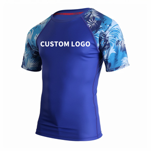 เสื้อรัชการ์ดสำหรับผู้ชายเสื้อแรชการ์ดแบบซับลิเมชันของ MMA แบบออกแบบโลโก้ได้เอง - Product Image 6