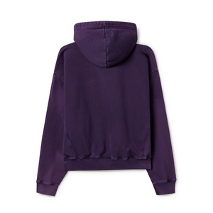Sweat à capuche zippé avec lavage à la pierre personnalisé et délavé au soleil pour hommes en éponge française hiver 100% coton respirant de haute qualité - Product Image 2