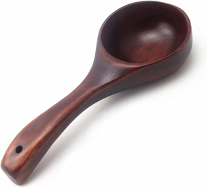 Cuchara de sopa de madera con mango largo, artículos de vajilla de Diseño Popular, cuchara de cucharón de sopa de madera a un costo asequible - Product Image 3