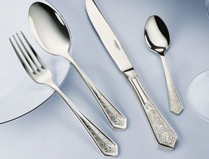 Juego de Cubiertos de Acero Inoxidable con Cuentas de Primera Calidad - Cubiertos de Metal Clásicos - Product Image 3