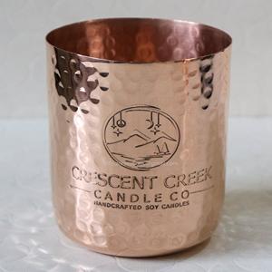 Porte-cire votif en métal cuivré fait à la main Récipient en étain avec couvercle pour la fabrication de bougies Décoration élégante de la maison Lanterne ou pot - Product Image 3