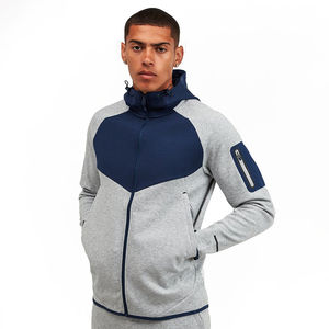 Ensemble de survêtement rayé à fermeture éclair unisexe, design personnalisé, jogging personnalisé, vêtements de sport personnalisés avec veste de survêtement à fermeture éclair, style hip-hop - Product Image 3