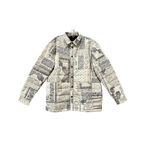 Fashionable Colorful 100% Cotton Wholesale <b>Men</b> Clothing Long Sleeve <b>Padded</b> OverShirt Business Casual <b>Men</b> Suits <b>Men</b> <b>Shirt</b> - Product Image 1