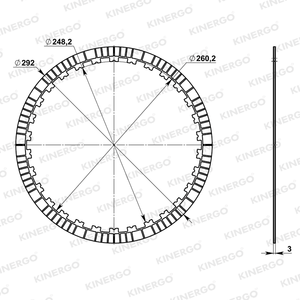 แผ่นคลัตช์ FFD07V5 สำหรับฟอร์ด 6R140 - Product Image 2