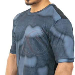 Camiseta Deportiva para Hombre, Cuello Redondo, Ajuste Holgado, Spandex/Algodón, Transpirable, Secado Rápido, para Running, Fitness, Gimnasio, Venta al Por Mayor, Personalizable - Product Image 6