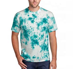 Camisetas de algodón de alta calidad unisex, venta al por mayor, camisetas de manga corta personalizadas, diseño en blanco teñido anudado para hombres - Product Image 1