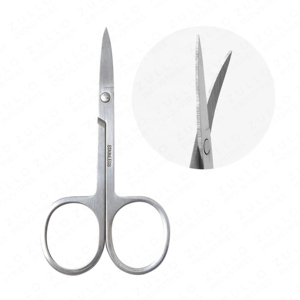 Stainless Steel Manicure Scissors Straight Blade Sharp Tip Round Handle Durable Nail Care Tool 8.8cm Precision <b>Cuticle</b> <b>Trimmer</b> - Product Image 5