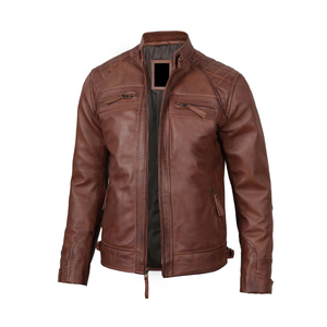 Chaqueta de Cuero Genuino para Hombre, Corte Ajustado, a la Moda, de Alta Calidad, Cálida y Transpirable para Invierno 2026, ONEAPEX INTERNATIONAL - Product Image 3