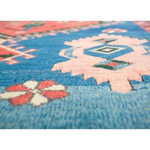 Tapis en laine noué à la main Nuray Blue, motif géométrique, tapis rectangulaire pour couloir, décoration de salon, taille 9x12, idéal pour les voitures - Product Image 3