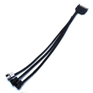 Vollkupfer PVC PC Lüfter-Splitter-Hub SATA 3PIN/4PIN 30cm 24AWG Kabel für Gaming-PCs, Automobile und Motorräder - Product Image 4