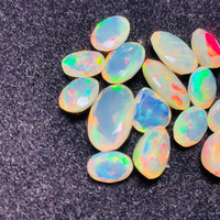Opale blanche naturelle AAA, taille mixte, grande taille, excellente qualité, certifiée par un tiers, effet de changement de couleur, prix abordable