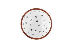 Tazón de Madera Natural Ecológico Accia, con Intrincado Estampado de Esmalte, Apto para Lavavajillas, Elegante Centro de Mesa para Salas de Estar y Comedor - Product Image 4