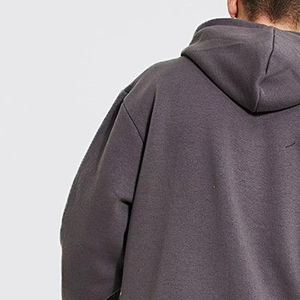 Pull à capuche décontracté pour hommes, hiver, confortable, basique, coton mélangé, couleur unie, poche kangourou doublée, logo personnalisé 100% coton - Product Image 3