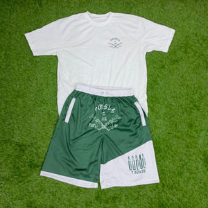 Custom Printed Unisex Summer Tracksuit Cotton T-<b>shirt</b> and Mesh Polyester Shorts Set <b>Men</b> T <b>Shirt</b> With Shorts Twin Sets - Product Image 1