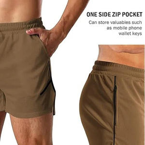 Pantalones Cortos Deportivos de Felpa 100% Algodón para Hombre, Pantalones Cortos Deportivos Esenciales de Moda con Cintura Elástica, Pantalones Cortos Casuales Holgados Personalizados para Hombre - Product Image 5