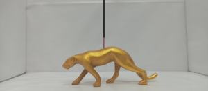 Juego de 2 soportes de palitos de incienso con forma de animal dorado para quemar fragancias aromáticas y uso decorativo en la oficina en casa - Product Image 6
