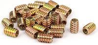 Hot Sale D Type Thread Inserts 1/4 Inch Zinc Plated Double Tapped Nut Softwood Furniture Flanged Insert Nuts High Quality
