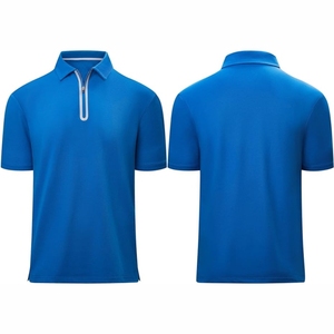 เสื้อโปโลสำหรับผู้ชายลายกีฬาสีพื้นผ้าโพลีเอสเตอร์100% เป็นมิตรกับสิ่งแวดล้อม - Product Image 2