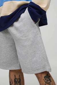 Pantalones Cortos Deportivos de Felpa de Algodón 100% de Alta Calidad, Estilo Vintage, Lavado Ácido, para Hombre - Product Image 5