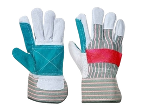 Gants de sécurité de travail en cuir de vache fendu de qualité supérieure Gants de jardinage de construction canadiens anti-impact et ignifuges - Product Image 2