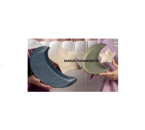 TENDENCIA 2025 ARTESANÍA DE METAL BANDEJA PARA SERVIR FORMA DE ESTRELLA Y LUNA PARA EID RAMADAN REGALO COCINA Vajilla PLATOS PARA SERVIR GULF - Product Image 1