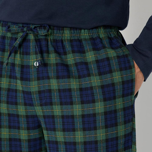 กางเกงแฟลนเนลลำลองคุณภาพดีสำหรับผู้ใหญ่ สไตล์ไฮสตรีท เป็นมิตรกับสิ่งแวดล้อม เอวยางยืดระดับกลาง ไซส์พลัส ระบายอากาศได้ดี น้ำหนักเบา ลายสก็อต - Product Image 5