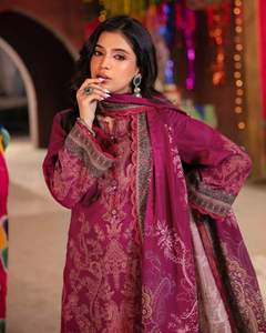 2024 nouveauté qualité supérieure décontracté Salwar Kameez pelouse robes pakistanais indien femmes Viscose soie coton ODM été lin - Product Image 6