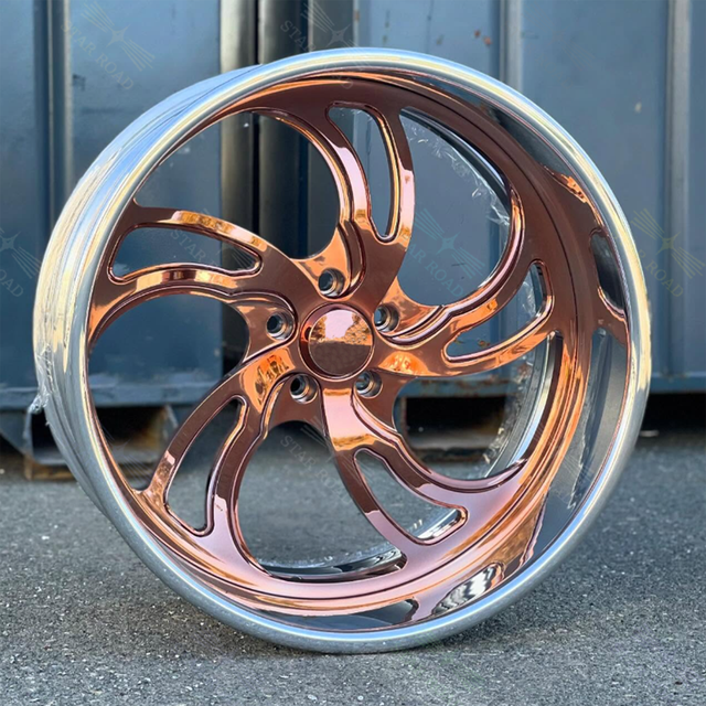 Concave Chrome 2Piece 20 22 24 26 Inch Forged Alloy Wheels Chrome Rims US Hub Wheels Deep Lips 5 6 Bolts for Chevrolet Silverado