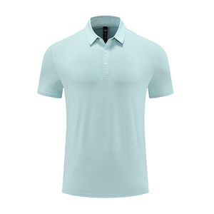Haute qualité hommes coton à manches courtes pour chemise couleur personnalisée solide respirant tricoté tenue décontracté séchage rapide Logo personnalisé - Product Image 6