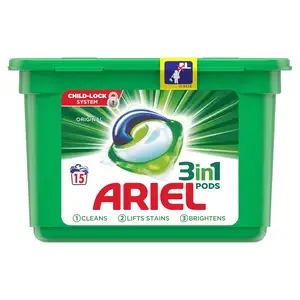 Venta al por mayor Ariel 3 en 1 cápsulas detergente regular/potente Ariel 3 en 1 cápsulas de líquido de lavado