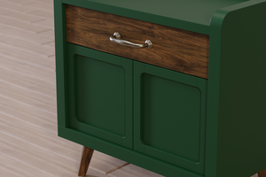 Mesita de noche de alta calidad de diseño moderno de madera de teca 100% para muebles de dormitorio de apartamento, muebles para el hogar - Product Image 5