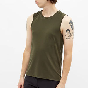 Camiseta sin mangas de algodón de alta calidad de verano OEM para hombre, camiseta sin mangas para gimnasio para hombre, camiseta sin mangas de talla grande para hombre - Product Image 2